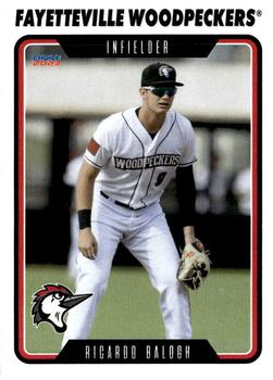 2023 Choice Fayetteville Woodpeckers #05 Ricardo Balogh Front