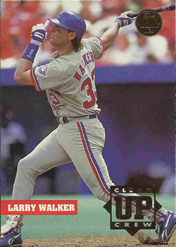 1994 Leaf - Clean-Up Crew #1 Larry Walker Front