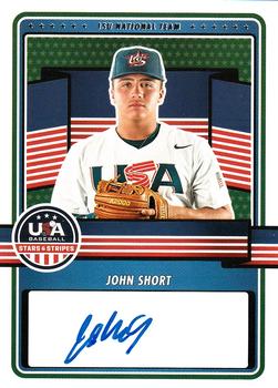 2023 Panini USA Baseball Stars & Stripes - 15U National Team Signatures #15U-JS John Short Front