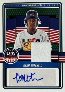 2023 Panini USA Baseball Stars & Stripes - 15U National Team Signatures Materials #15U-RM Ryan Mitchell Front