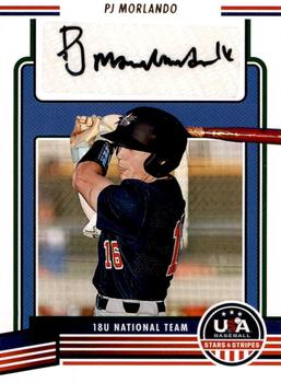 2023 Panini USA Baseball Stars & Stripes - 18U National Team Signatures 2 #18U2-PJ PJ Morlando Front