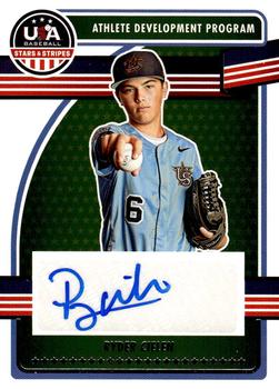 2023 Panini USA Baseball Stars & Stripes - Athlete Development Program Signatures #ADPS-RC Ryder Cielen Front