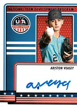 2023 Panini USA Baseball Stars & Stripes - National Team Development Program Signatures #NTDP-AV Ariston Veasey Front