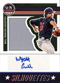 2023 Panini USA Baseball Stars & Stripes - USA Silhouettes Signatures Jerseys #SIL-WC Wyatt Crowell Front