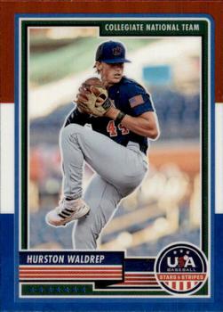 2023 Panini USA Baseball Stars & Stripes - Red, White, & Blue #88 Hurston Waldrep Front