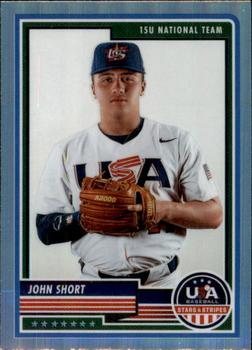 2023 Panini USA Baseball Stars & Stripes - Silver #38 John Short Front