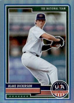2023 Panini USA Baseball Stars & Stripes - Silver #46 Blake Dickerson Front