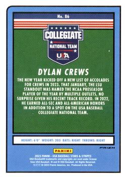 2023 Panini USA Baseball Stars & Stripes - Stars #86 Dylan Crews Back