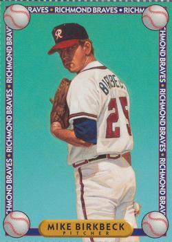 1994 Richmond Braves Perforated #4 Mike Birkbeck Front