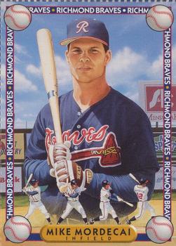 1994 Richmond Braves Perforated #2 Mike Mordecai Front