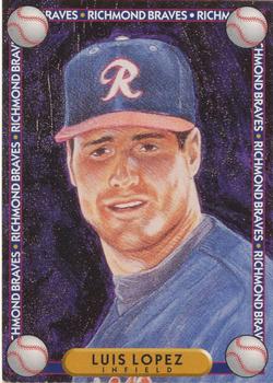 1994 Richmond Braves Perforated #10 Luis Lopez Front