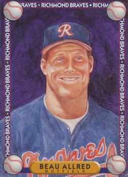 1994 Richmond Braves Perforated #6 Beau Allred Front