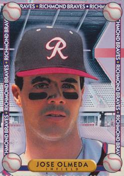 1994 Richmond Braves Perforated #17 Jose Olmeda Front