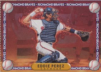 1994 Richmond Braves Perforated #16 Eddie Perez Front