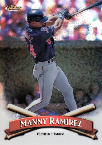 1998 Finest - Box Toppers Refractors (Series Two) #5 Manny Ramirez Front