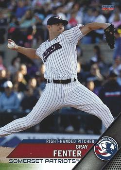 2023 Choice Somerset Patriots #08 Gray Fenter Front