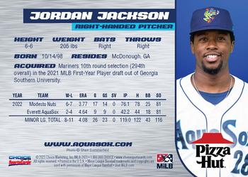 2023 Choice Everett AquaSox #5 Jordan Jackson Back