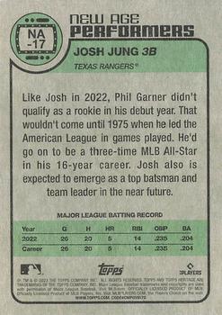 2023 Topps Heritage - New Age Performers #NA-17 Josh Jung Back