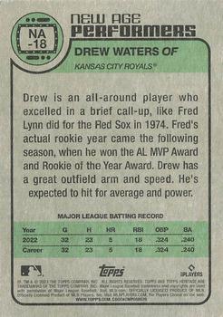 2023 Topps Heritage - New Age Performers #NA-18 Drew Waters Back