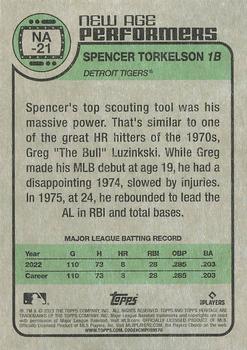 2023 Topps Heritage - New Age Performers #NA-21 Spencer Torkelson Back