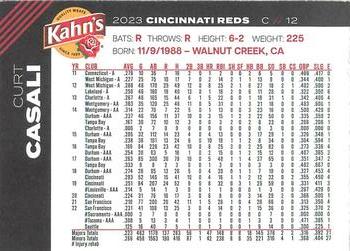 2023 Kahn's Cincinnati Reds #NNO Curt Casali Back
