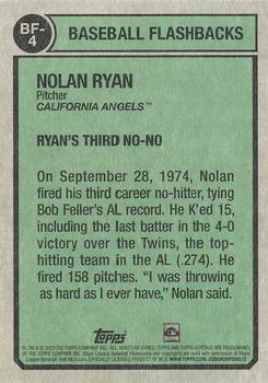 2023 Topps Heritage - Baseball Flashbacks #BF-4 Nolan Ryan Back