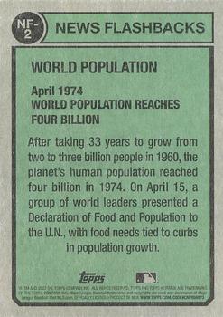 2023 Topps Heritage - News Flashbacks #NF-2 World Population Back