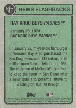 2023 Topps Heritage - News Flashbacks #NF-4 Ray Kroc Buys Padres Back