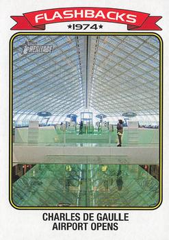 2023 Topps Heritage - News Flashbacks #NF-5 Charles de Gaulle Airport Front