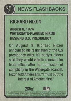 2023 Topps Heritage - News Flashbacks #NF-7 Richard Nixon Back
