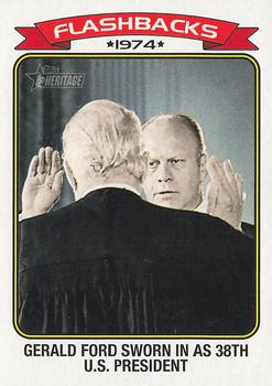 2023 Topps Heritage - News Flashbacks #NF-8 Gerald Ford Front