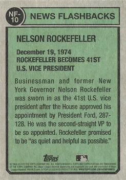 2023 Topps Heritage - News Flashbacks #NF-10 Nelson Rockefeller Back