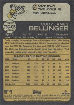 2023 Topps Chicago Cubs Season Ticket Holders #73C-CB Cody Bellinger Back
