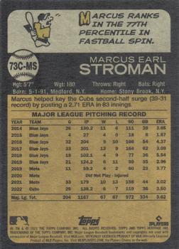 2023 Topps Chicago Cubs Season Ticket Holders #73C-MS Marcus Stroman Back