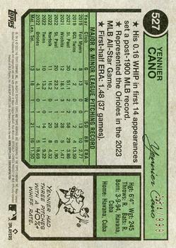 2023 Topps Heritage - Chrome #527 Yennier Cano Back
