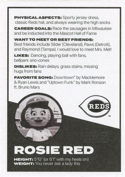 2022 Cincinnati Reds Mascots #NNO Rosie Red Back