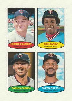 2023 Topps Heritage - 1974 Topps Stamps #74BS-5 / 74BS-6 / 74BS-7 / 74BS-8 Harmon Killebrew  / Rod Carew  / Carlos Correa  / Byron Buxton Front