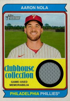 2023 Topps Heritage - Clubhouse Collection Relics #CCR-AN Aaron Nola Front