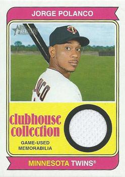 2023 Topps Heritage - Clubhouse Collection Relics #CCR-JP Jorge Polanco Front