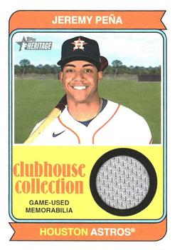 2023 Topps Heritage - Clubhouse Collection Relics #CCR-JPA Jeremy Peña Front