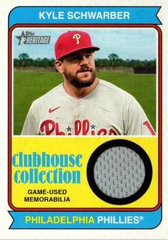 2023 Topps Heritage - Clubhouse Collection Relics #CCR-KS Kyle Schwarber Front