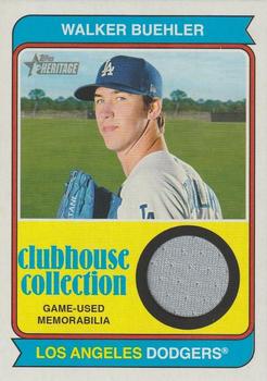 2023 Topps Heritage - Clubhouse Collection Relics #CCR-WB Walker Buehler Front