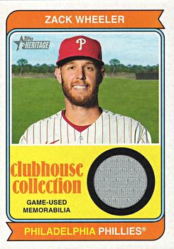 2023 Topps Heritage - Clubhouse Collection Relics #CCR-ZW Zack Wheeler Front