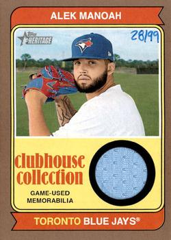 2023 Topps Heritage - Clubhouse Collection Relics Gold #CCR-AMH Alek Manoah Front