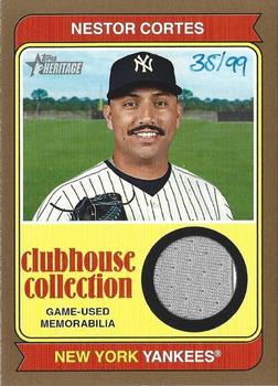 2023 Topps Heritage - Clubhouse Collection Relics Gold #CCR-NC Nestor Cortes Front