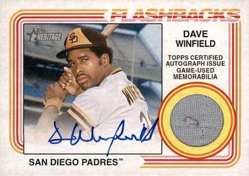 2023 Topps Heritage - Flashback Autographed Relics #FAR-DW Dave Winfield Front