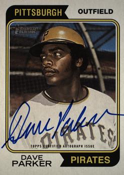 2023 Topps Heritage - Real One Autographs #74RO-DP Dave Parker Front