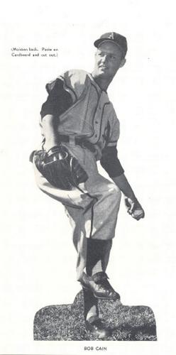 1954 Philadelphia Athletics Stickers #NNO Bob Cain Front