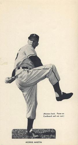 1954 Philadelphia Athletics Stickers #NNO Morrie Martin Front