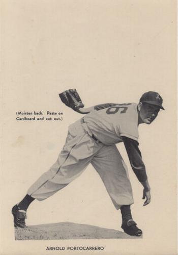 1954 Philadelphia Athletics Stickers #NNO Arnold Portocarrero Front